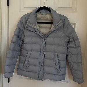 Eddie Bauer Light Blue Down Puffer Jacket - Women. Size S